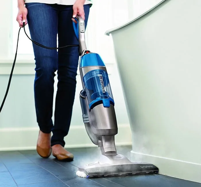 Bissell Symphony steam mop unboxed and ready for setup