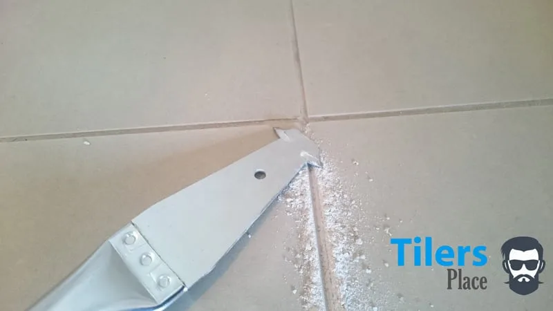 remove grout from ceramic tile