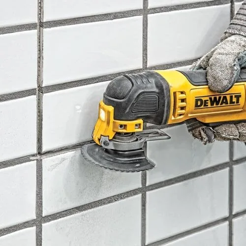 remove grout from ceramic tile
