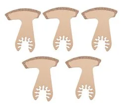 Pointed grout removal blade